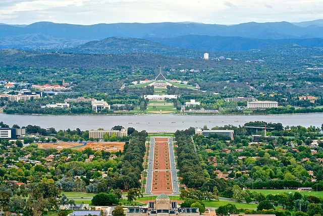Canberra viewed from Mount Ainslie - Source: Wikipedia